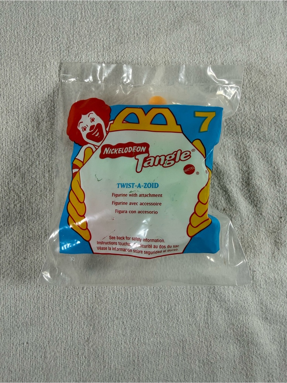 Vintage McDonalds Happy Meal Nickelodeon Tangle #7 Twist-A-Zoid Figurine